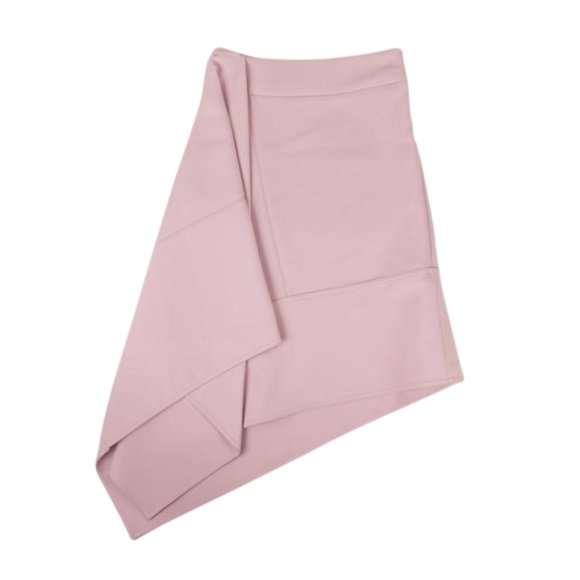 MARNI Pink Wool Asymmetric Skirt Size 46 $1684